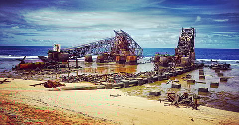 Some of the best sights of ruins can be spotted on the beach